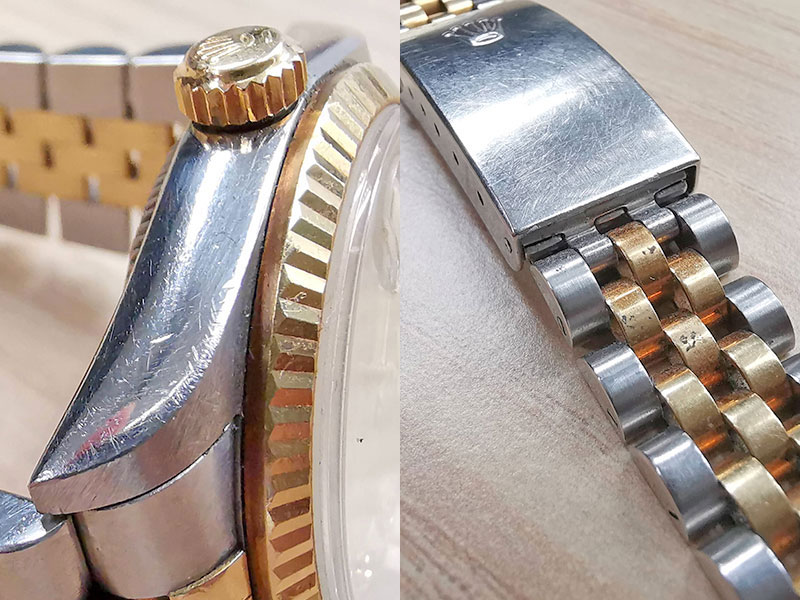 rolex polishing before and after